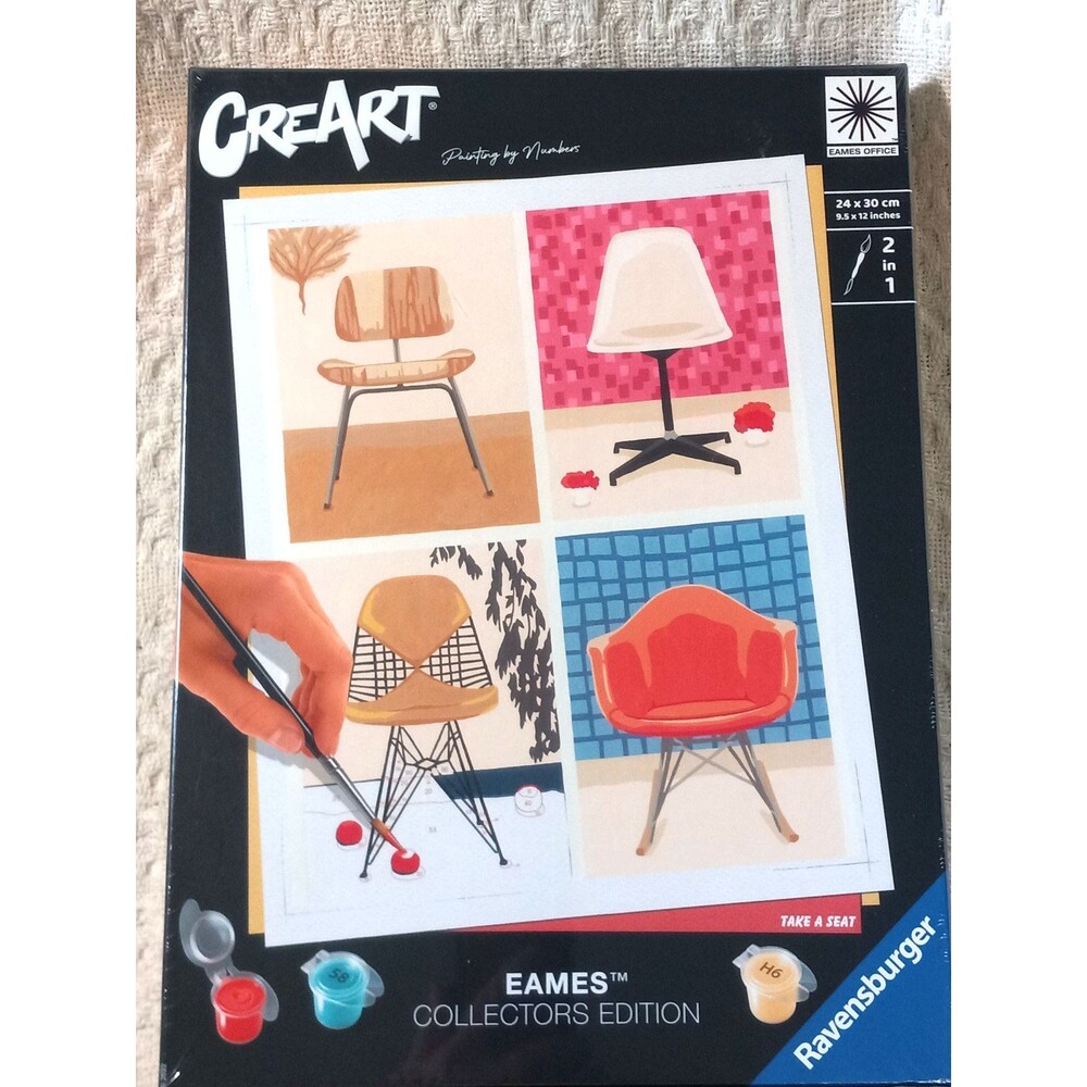 Ravensburger Eames Take a Seat CreArt Paint by Number NEW